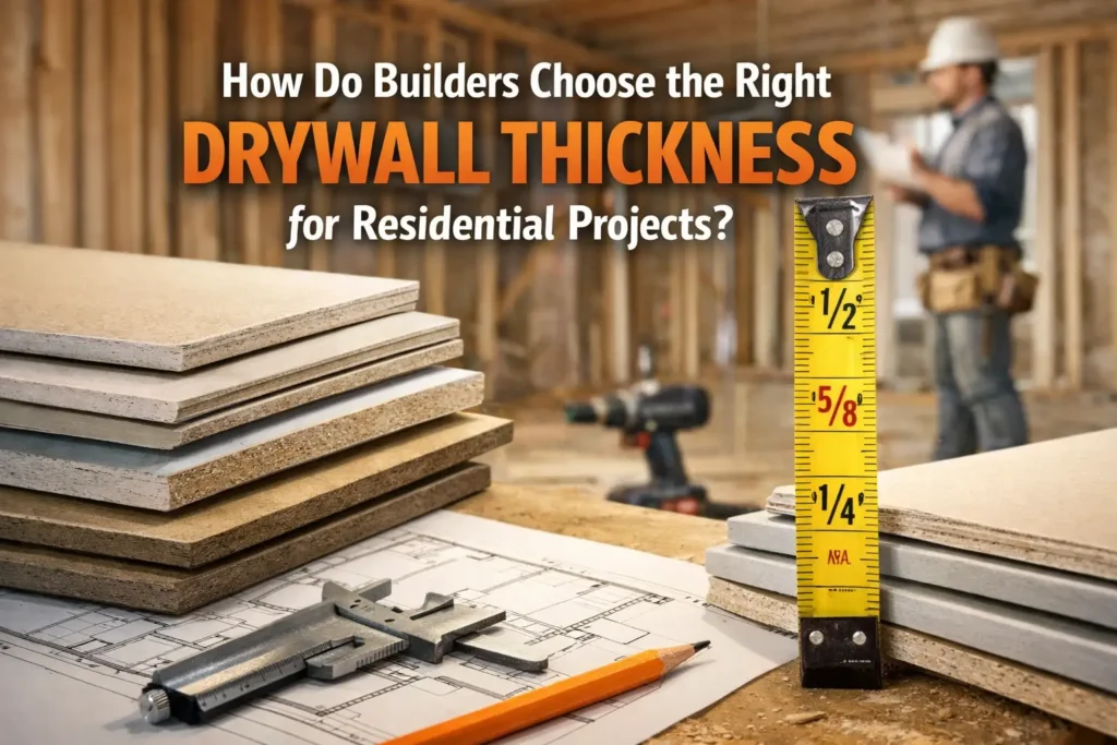 Drywall thickness