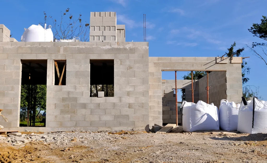 concrete block house