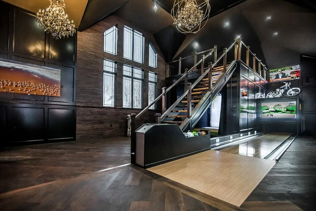 cost to build a home bowling alley