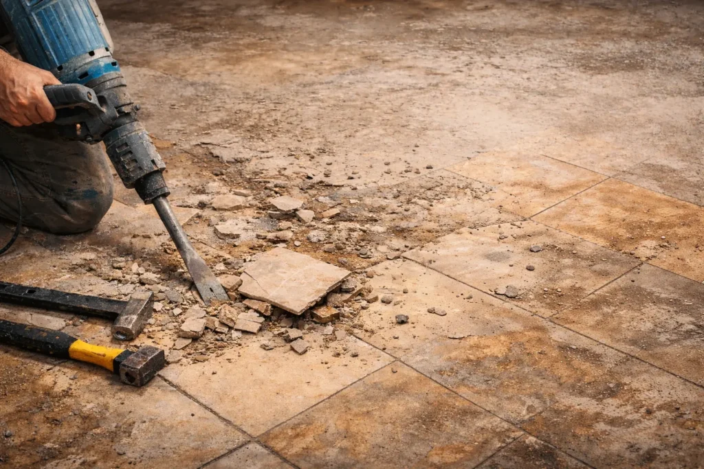 cost to remove floor tiling