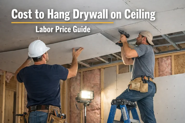 cost to hang drywall on ceiling